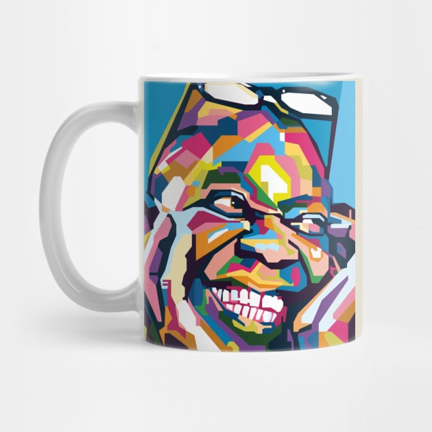 An abstract louis Amstrong in WPAP Popart by smd90